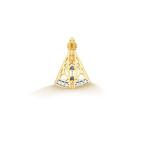 Pingente Nossa Senhora de Ouro 18K