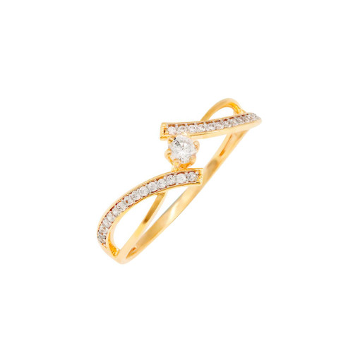 Anel Solitário 4 mm de Ouro 18k