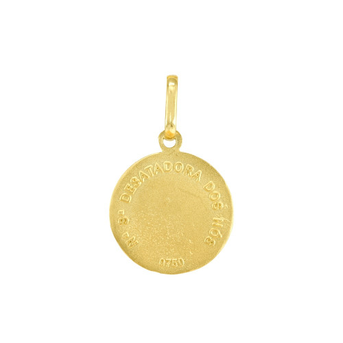 Pingente Medalha Nossa Senhora Desatadora dos Nós de Ouro 18k