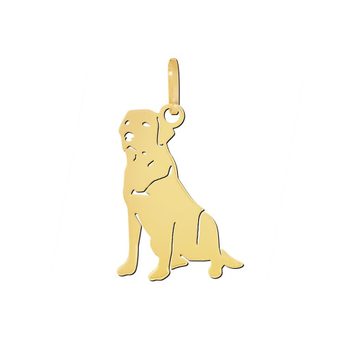 Pingente Pet Cachorro Labrador de Ouro 18k