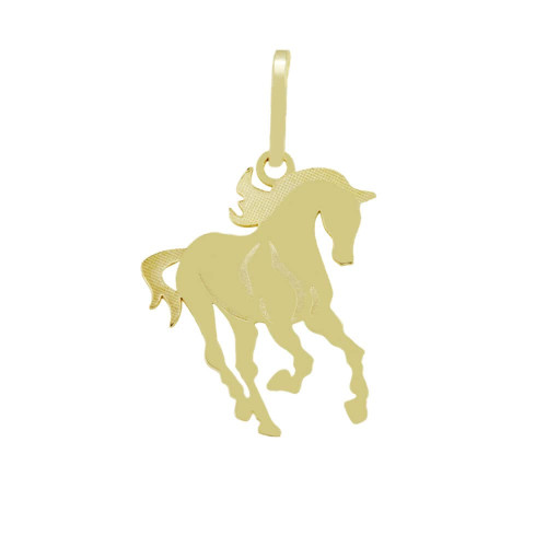 Pingente Cavalo 2,5 cm de Ouro 18k