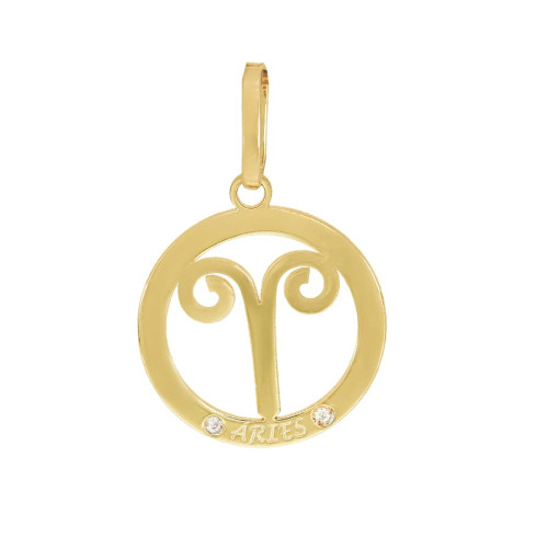 Pingente de Signo Áries de Ouro 18k