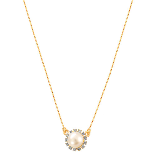 Colar_Pingente_Pérola_De_Ouro_18K