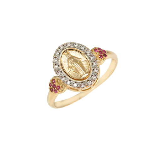 Anel_Medalha_Nossa_Senhora_das_Graças_com_Coração_de_Ouro_18k