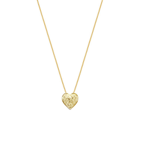 Colar_Veneziana_Com_Pingente_Coração_Bordado_Galeria_de_Ouro_18k