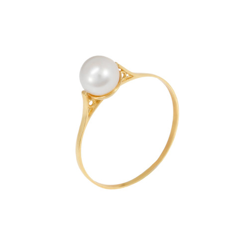 Anel_com_Pérola_6_mm_de_Ouro_18k