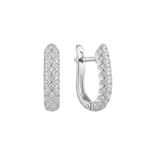 Brinco Argola com Pedras em Prata 925