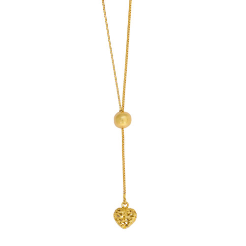 Colar_Pingente_Gravata_Coração_de_Ouro_18k