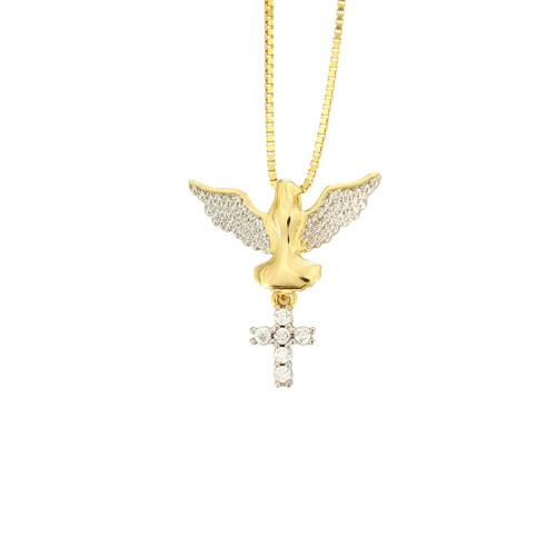 Pingente_Espirito_Santo_e_Cruz_de_Ouro_18k