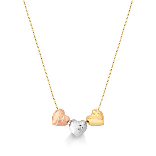 Colar__Pingente_Coração_Tricolor_Bordado_de_Ouro_18k
